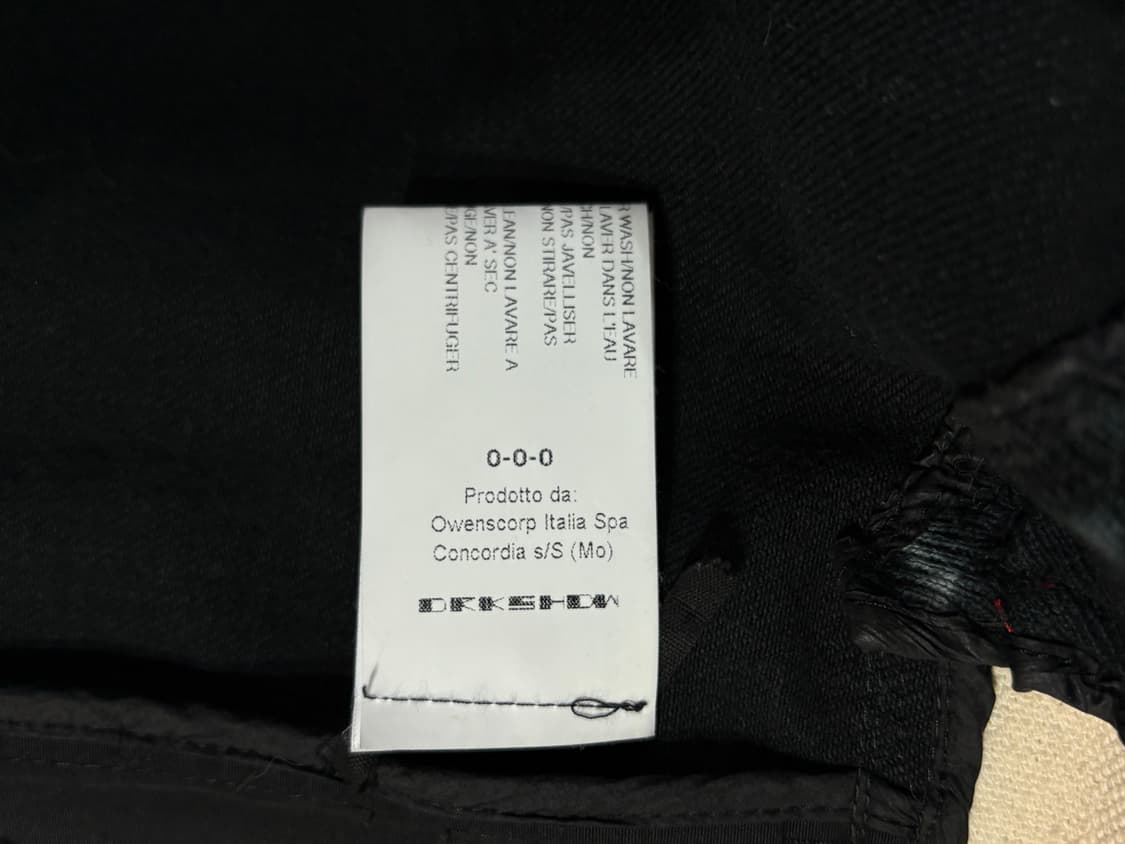 Rick Owens 릭오웬스 아카이브 레더 & 데님 사선 자켓 상품이미지6