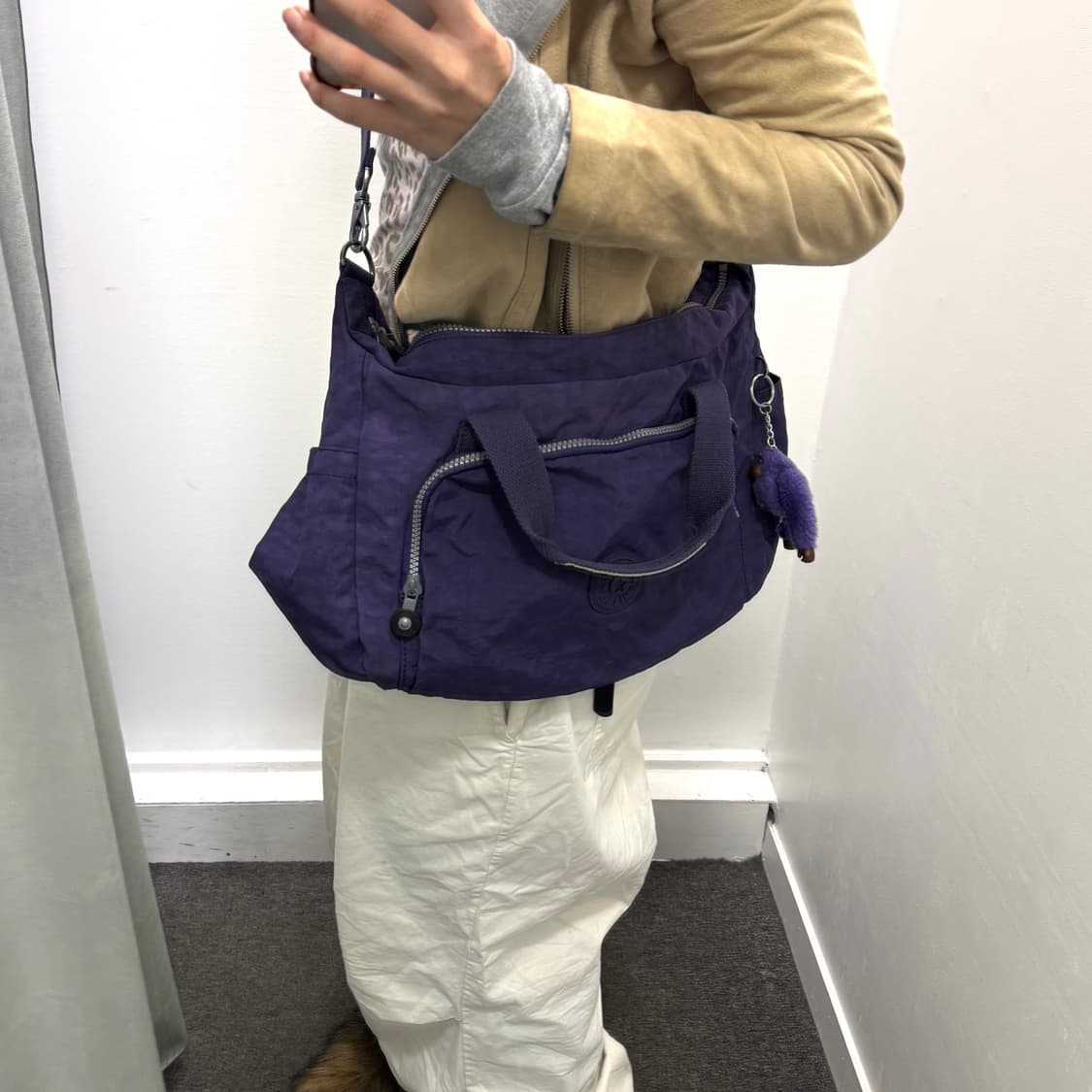키플링 퍼플 크로스백 상품이미지5
