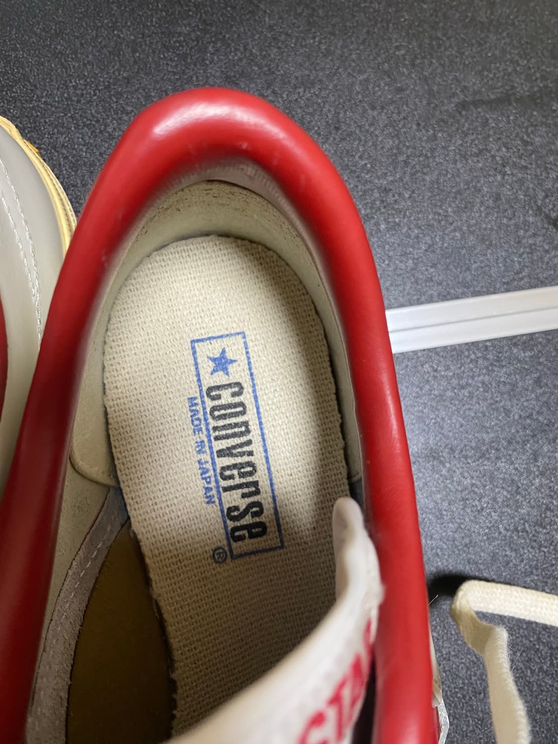 [CONVERSE] 컨버스 재팬 원스타J 6사이즈 화이트/레드 상품이미지4