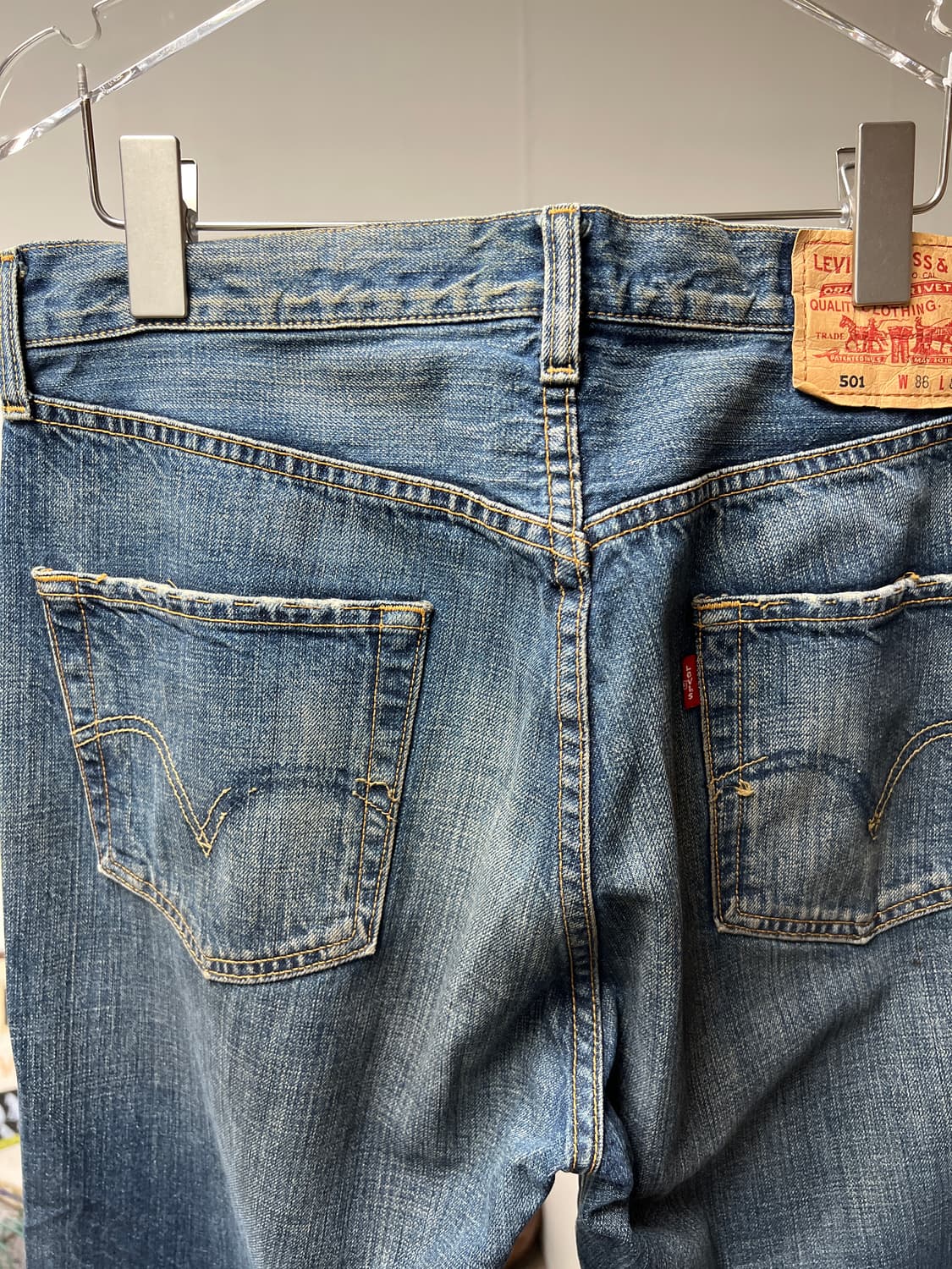00s Levi’s 리바이스 501 빈티지 중청 데님팬츠  32 상품이미지7