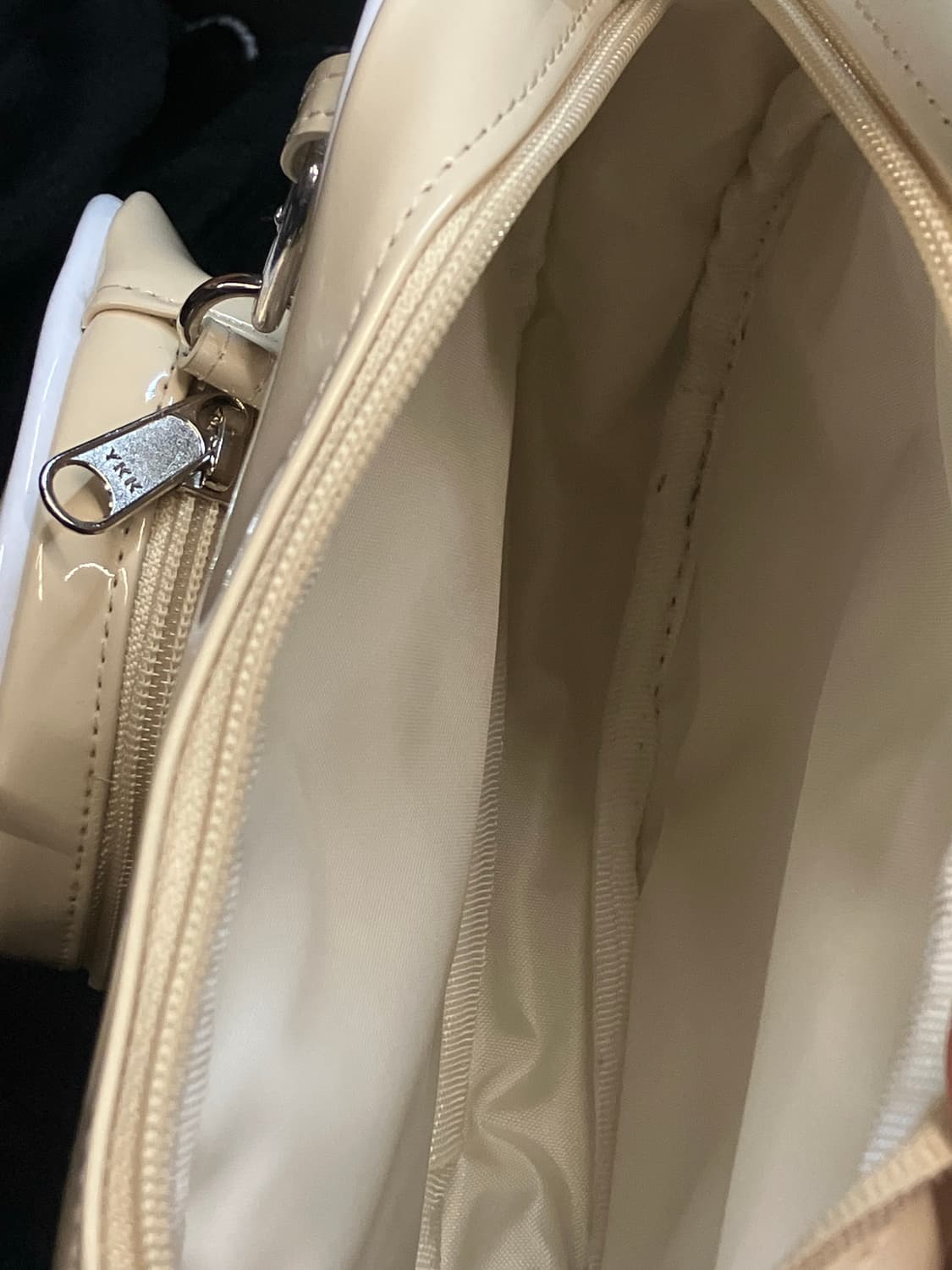 이미스 에나멜 숄더백 코인 퍼스 세트 라이트베이지 #csz3099  상품이미지2