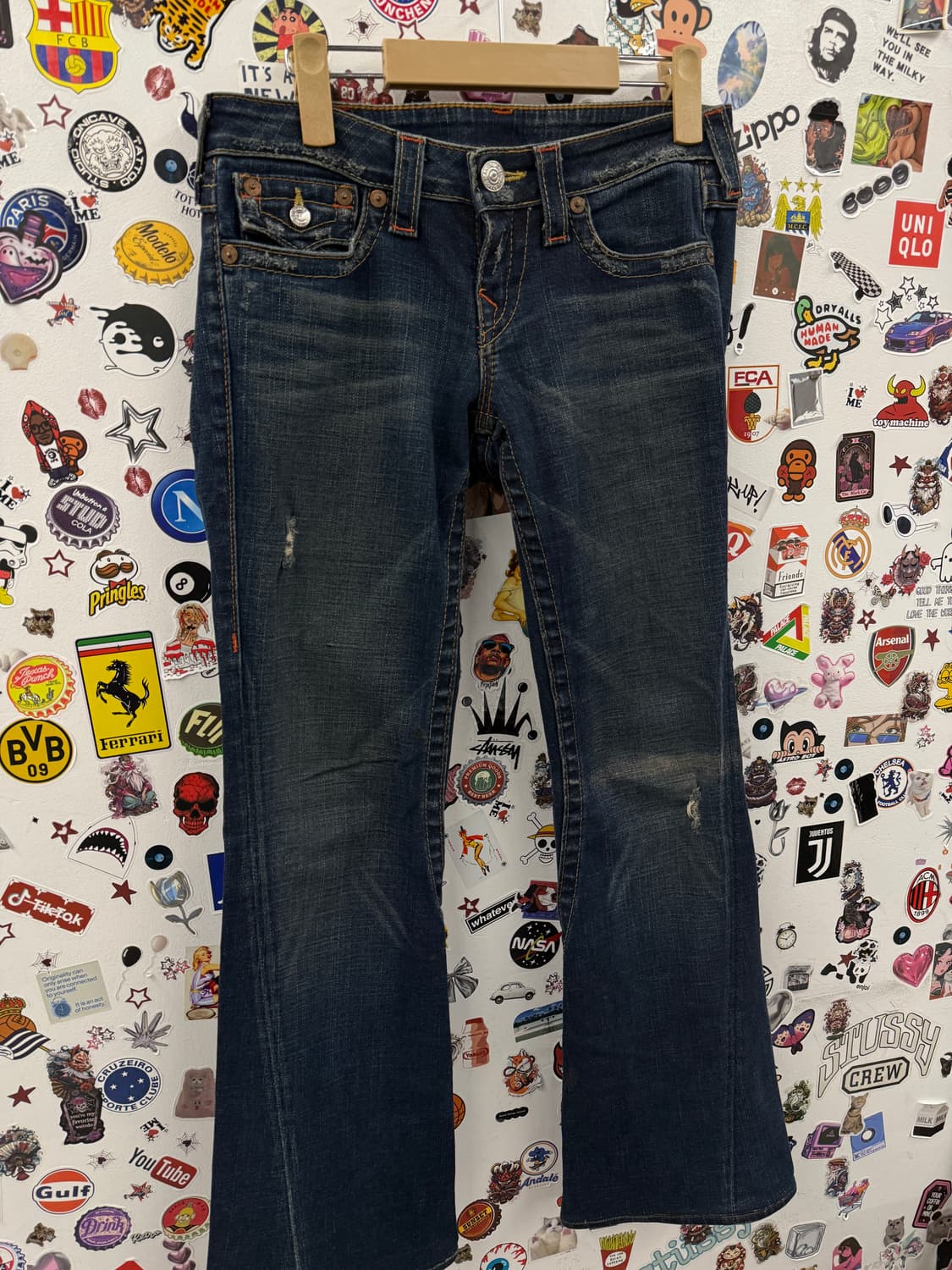 트루릴리젼 y2k 부츠컷 데님팬츠 27 사이즈 상품이미지3