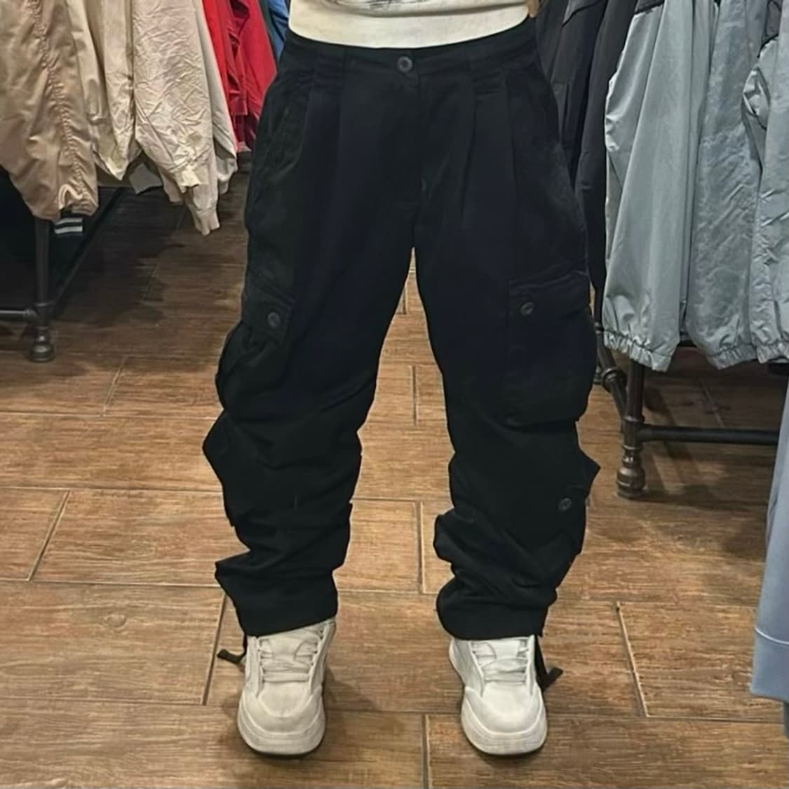 [HI] VTG 카고 팬츠 블랙  상품이미지2