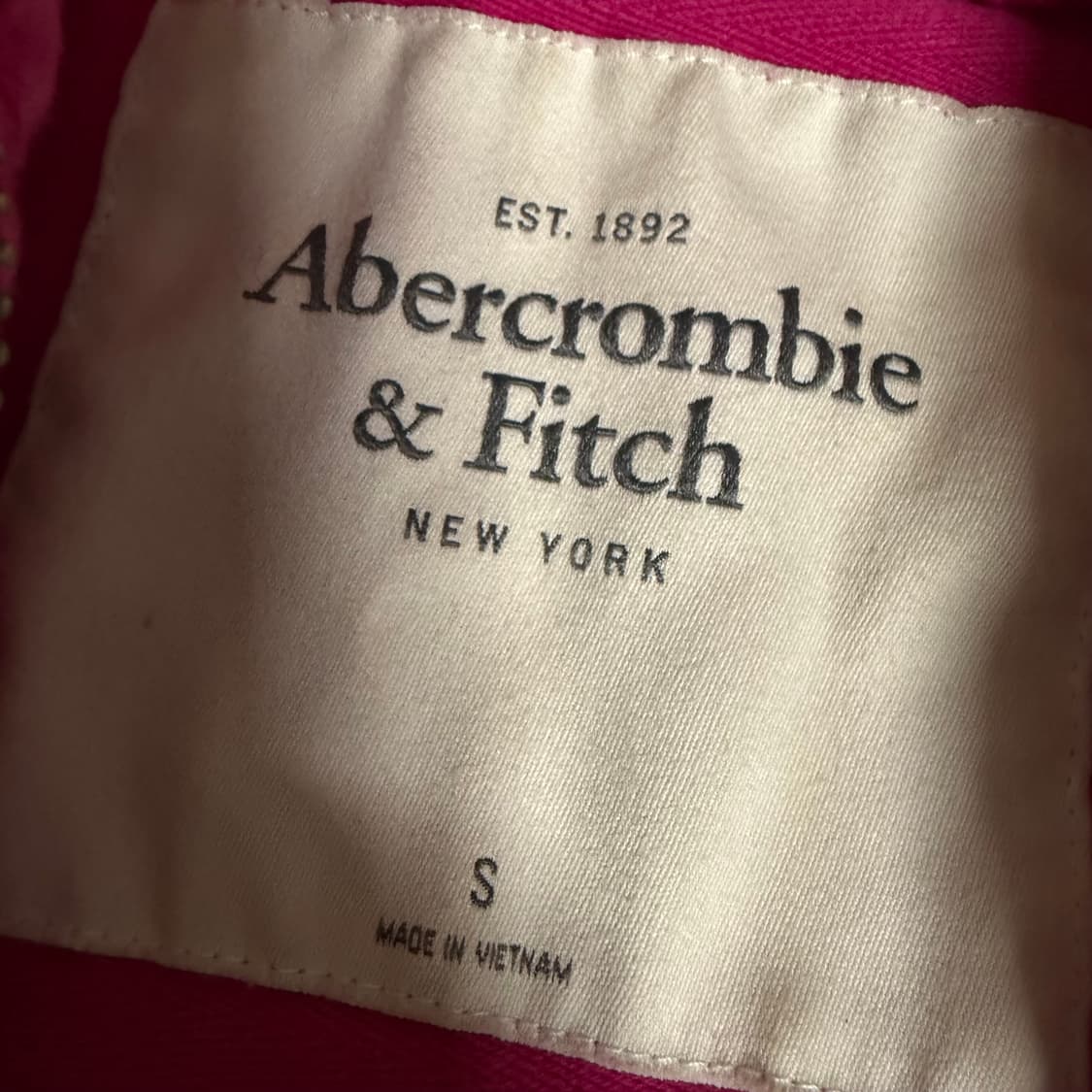 아베크롬비 핑크 후드집업 s 상품이미지3