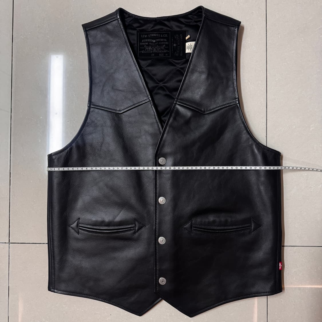 데님티어스 리바이스 레더 베스트 M 상품이미지8