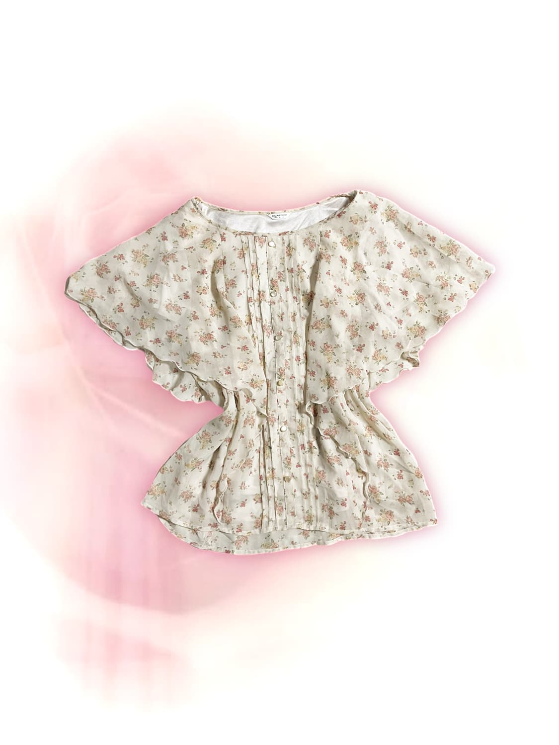 JP vintage flowery blouse 상품이미지1