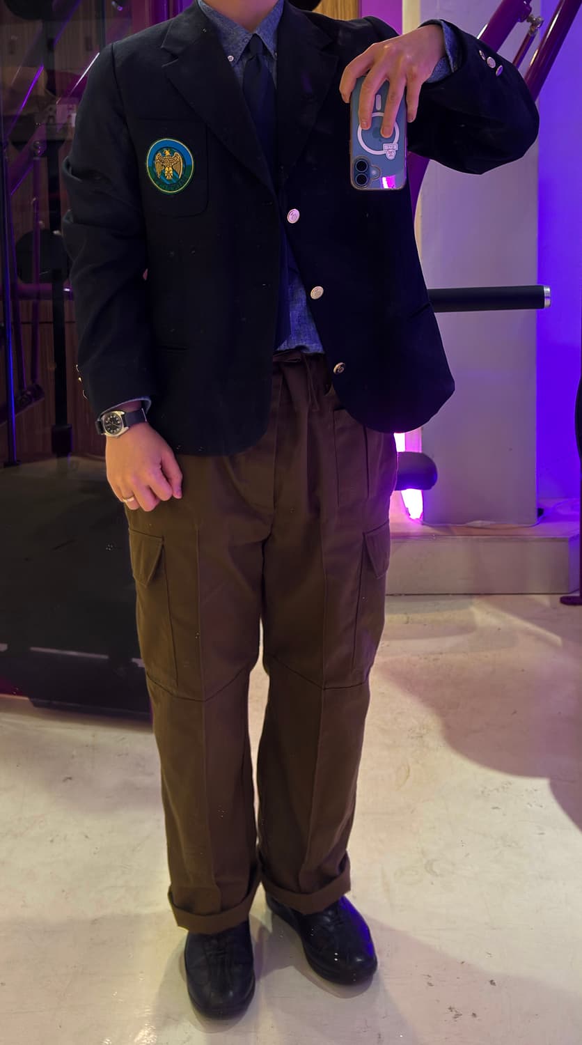 프랑스군 세인트 시르 군사학교 네이비 금장 블레이저 자켓(105) 상품이미지2