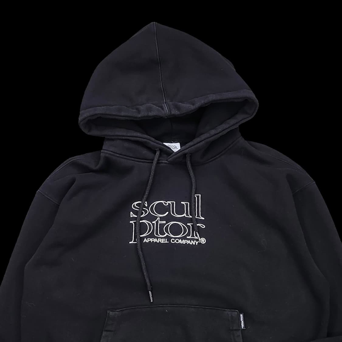 스컬프터 블랙 후드티 상품이미지4