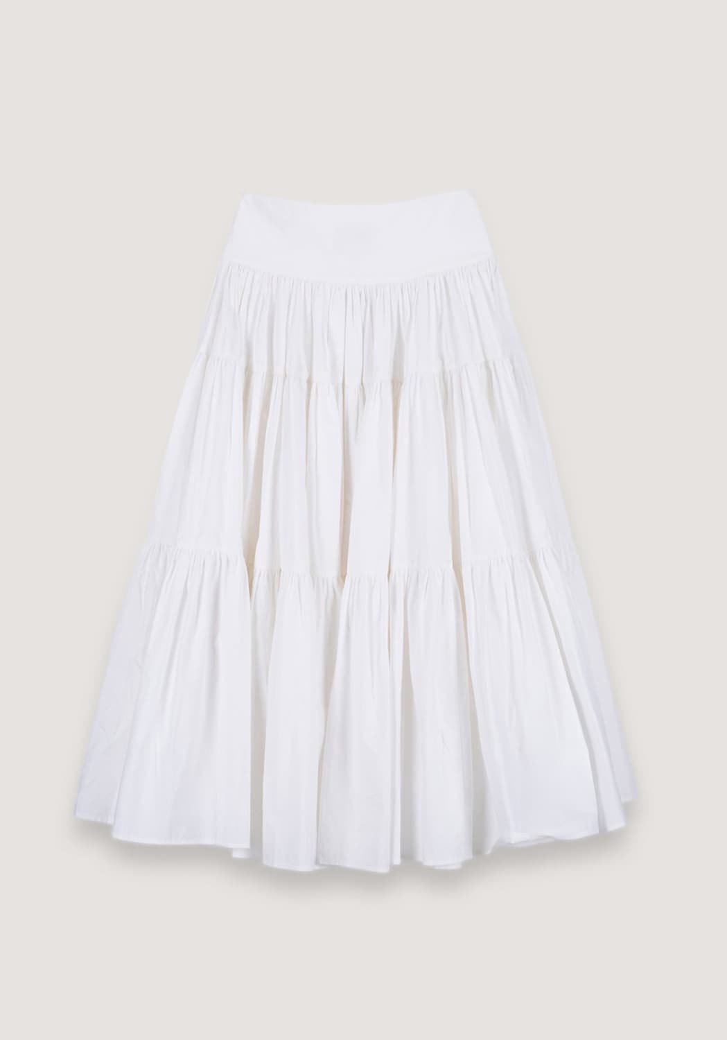 더티스 크림 코튼 롱 스커트 s사이즈 상품이미지2