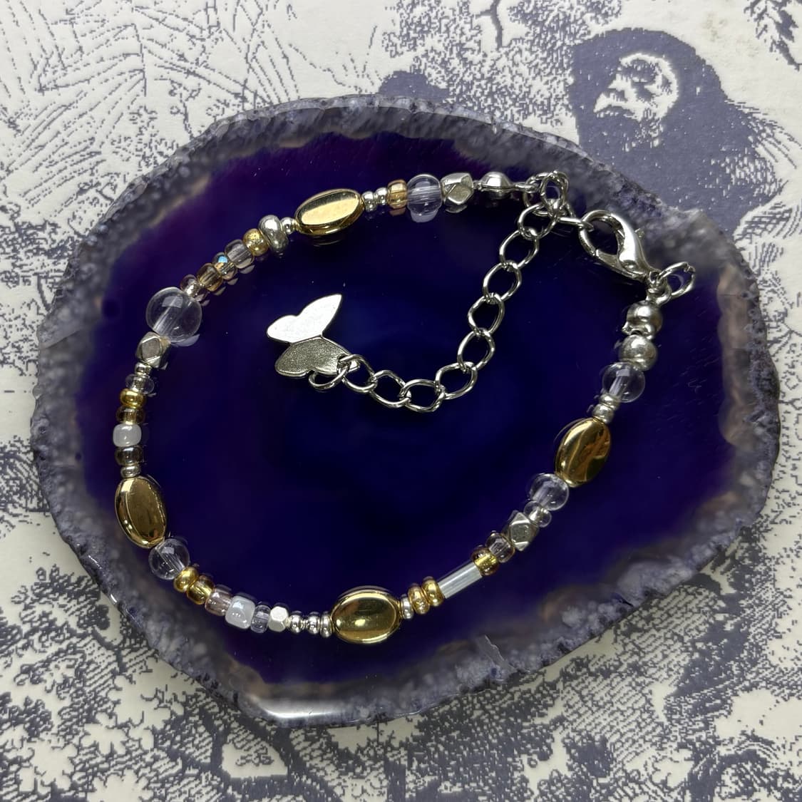 [W] 핸드메이드 비즈 팔찌 Golden 030 상품이미지8