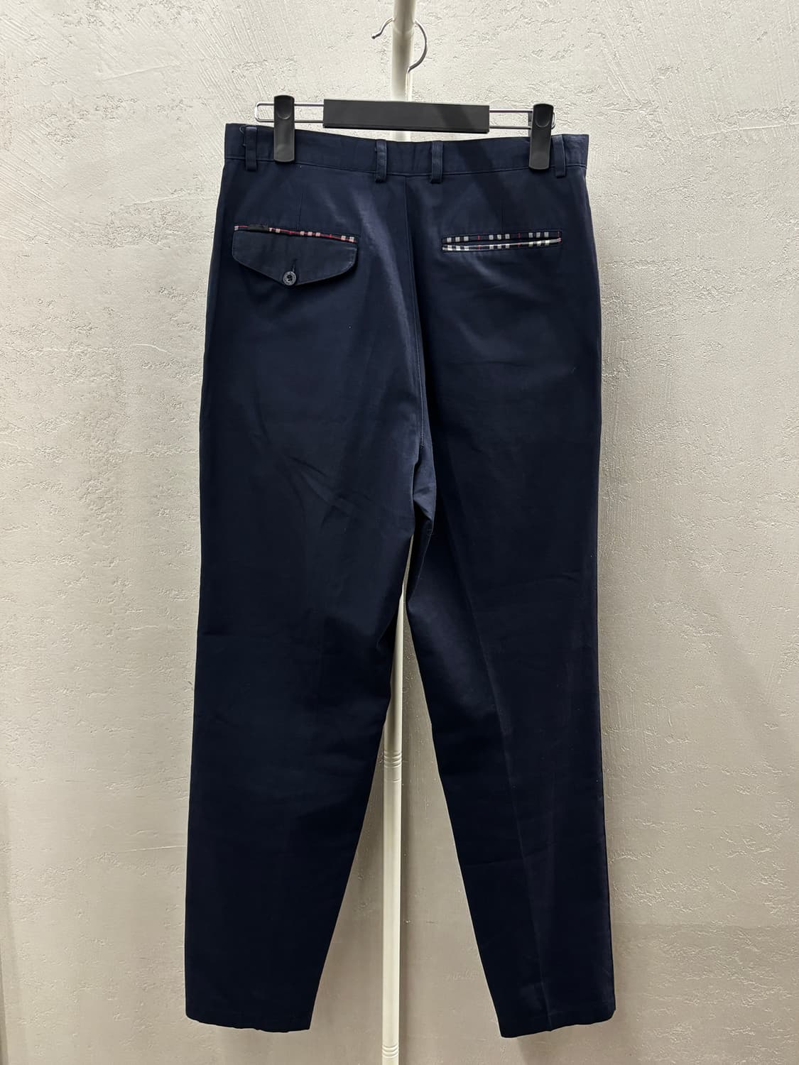 버버리 남성 네이비 면 바지 상품이미지6