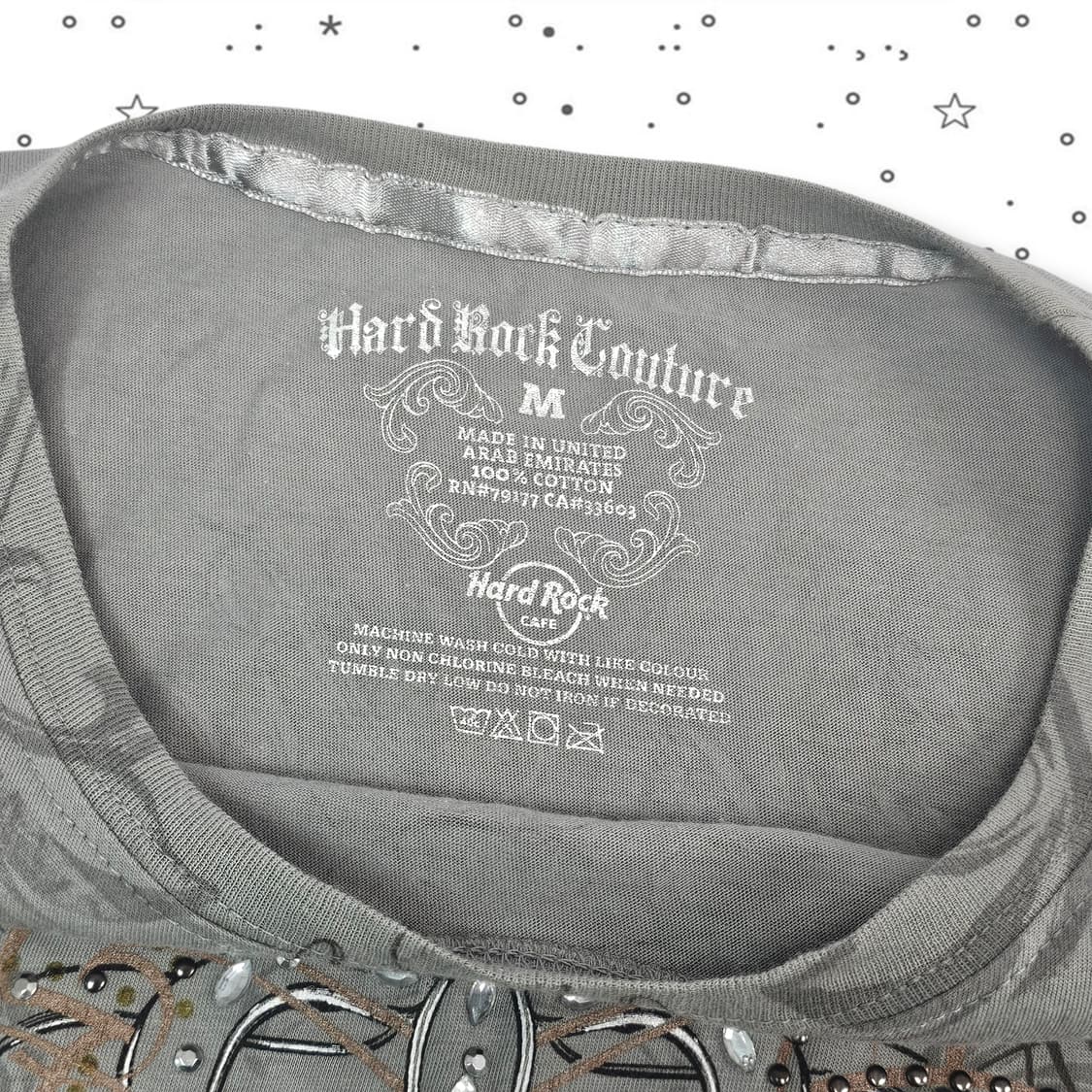 M Hard Rock cafe 하드락 카페 슬림 반팔 티셔츠 상품이미지4