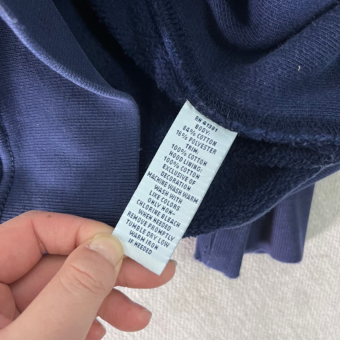 95 폴로랄프로렌 와플 블루 후드집업 상품이미지8