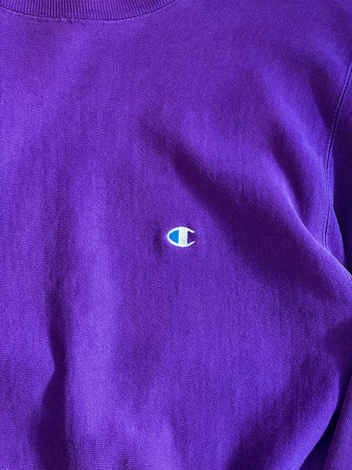 90s 챔피온 리버스위브 퍼플 솔리드 스웻셔츠 상품이미지2