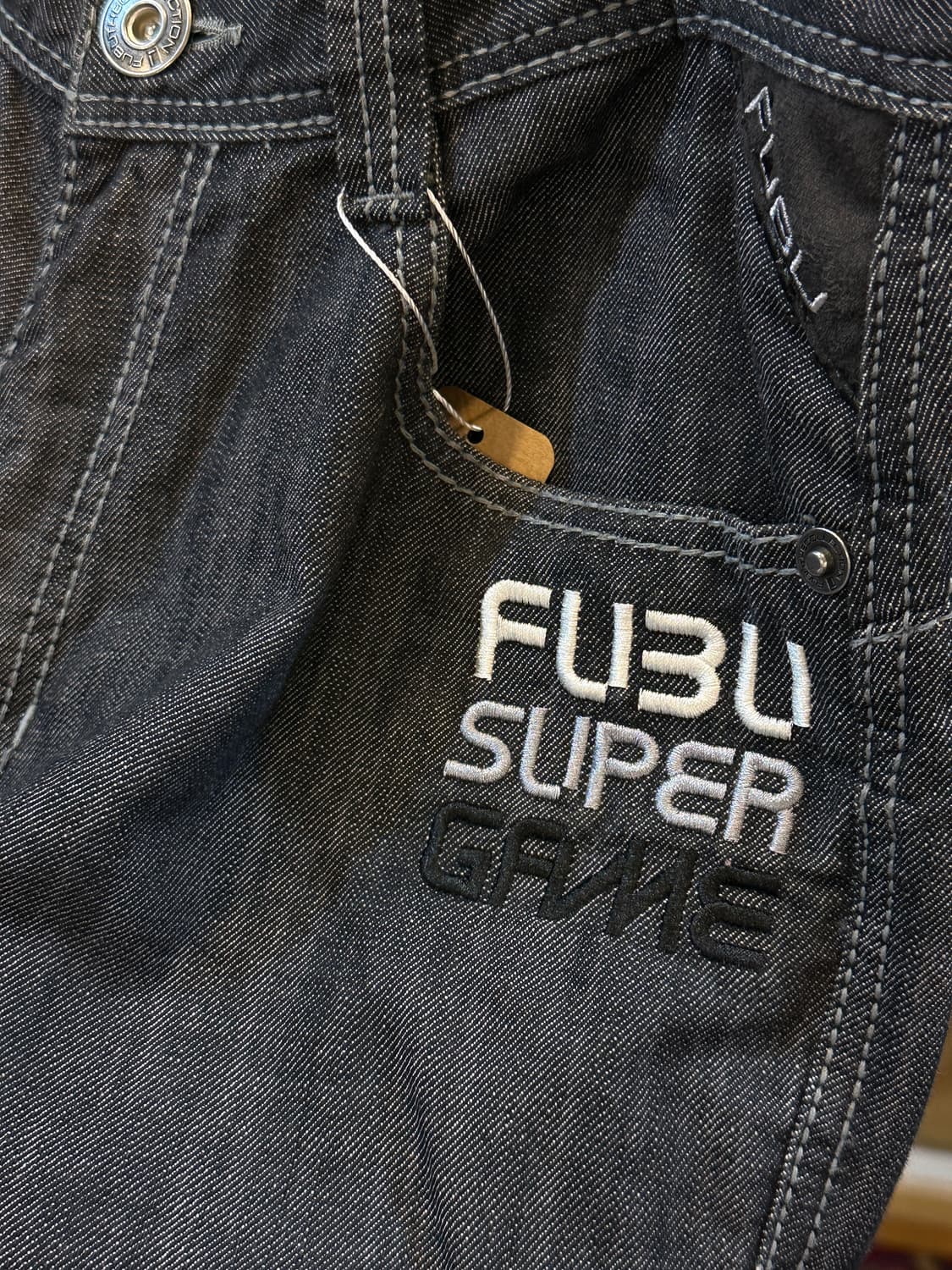 FUBU 레터링 흑청대님 상품이미지3