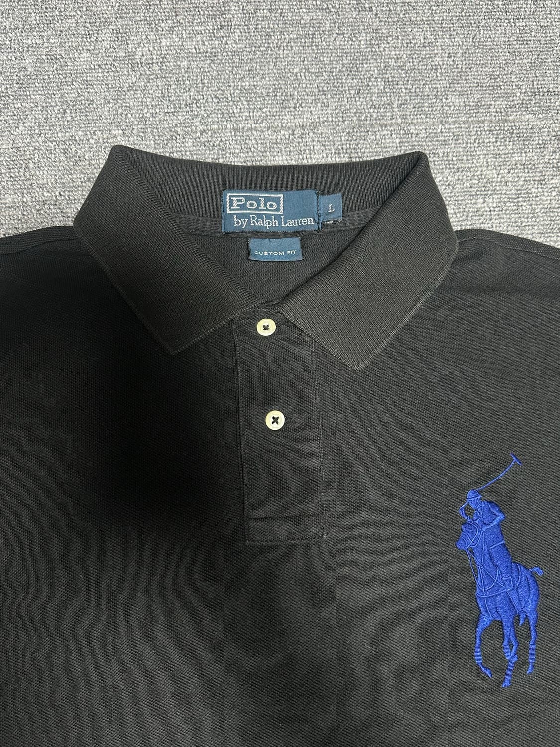 폴로 빅포니 럭비 카라티 블랙 상품이미지2