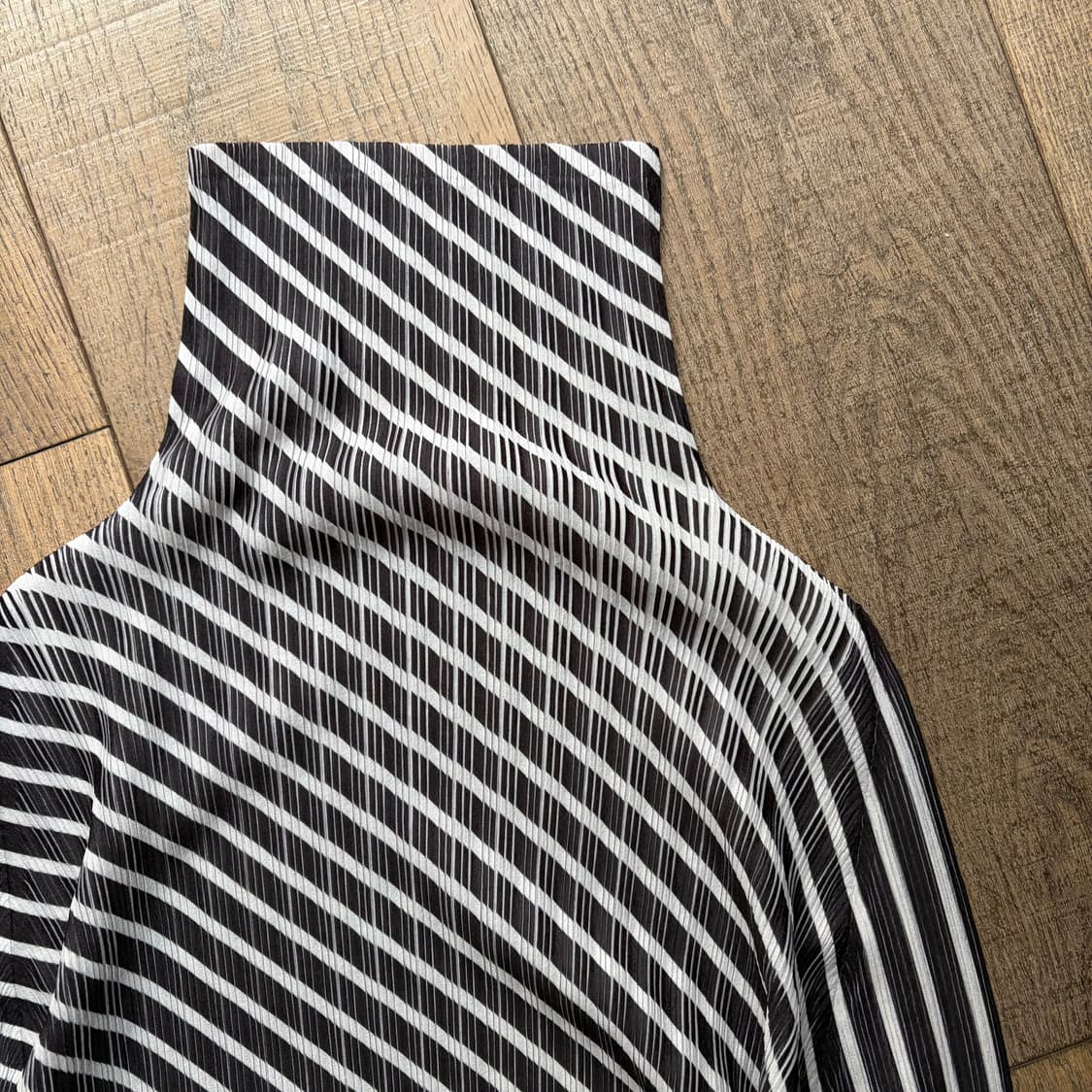 2way Diagonal Printing Pleats Blouse 상품이미지4