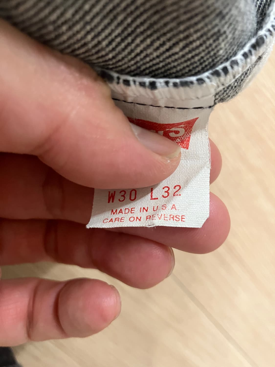 [30x32] made in usa 리바이스 501 흑청 상품이미지5