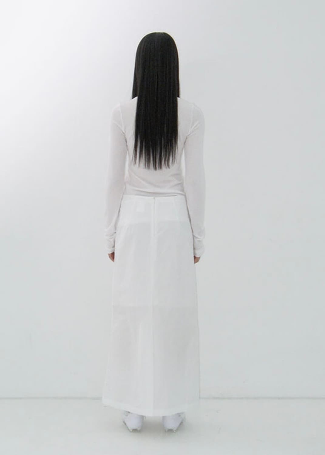 REPOS GATHERING SKIRT (WHITE) S 상품이미지2