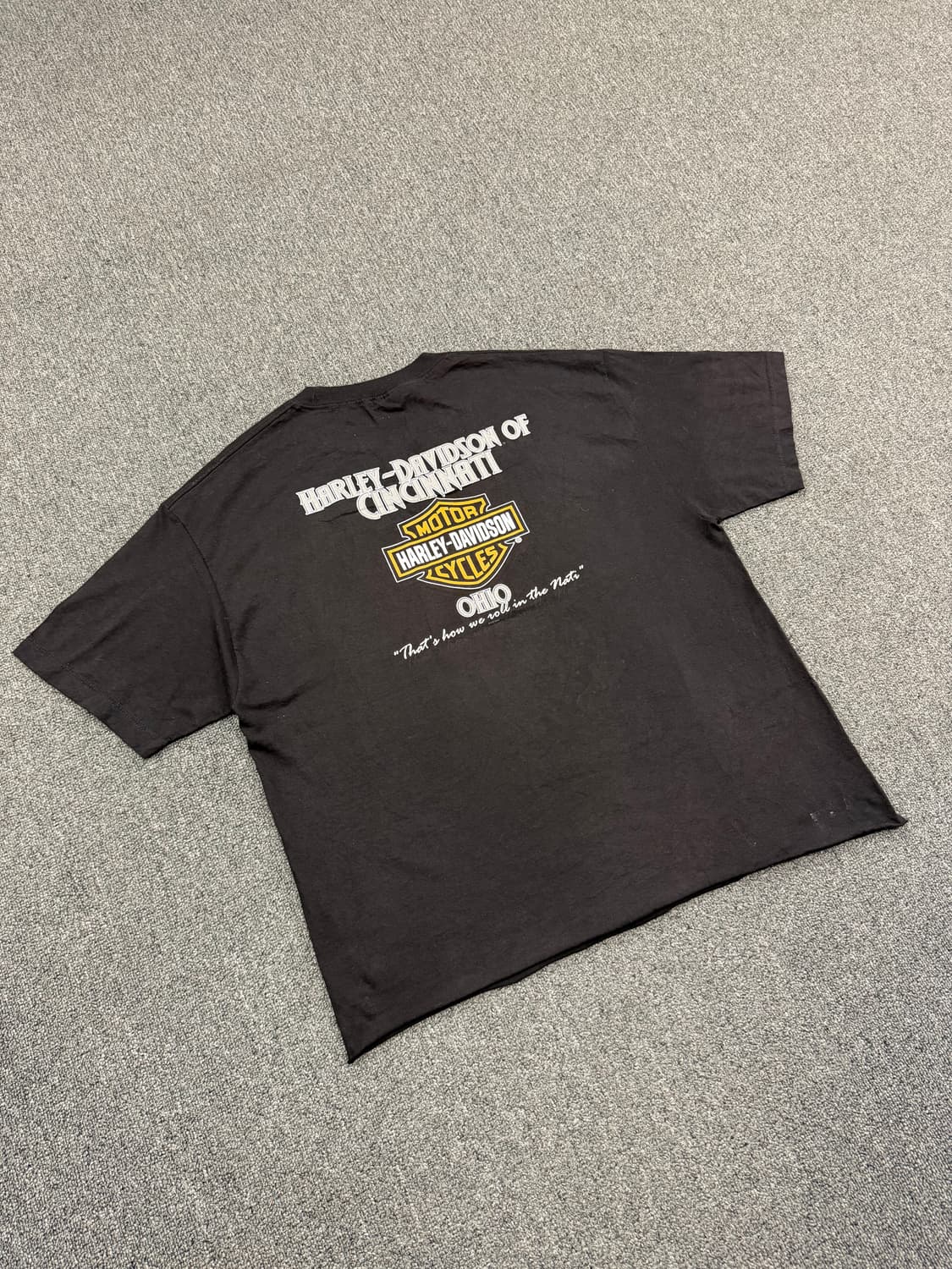 XL) 할리데이비슨 빈티지 신시내티 프린팅 반팔 티셔츠 상품이미지4