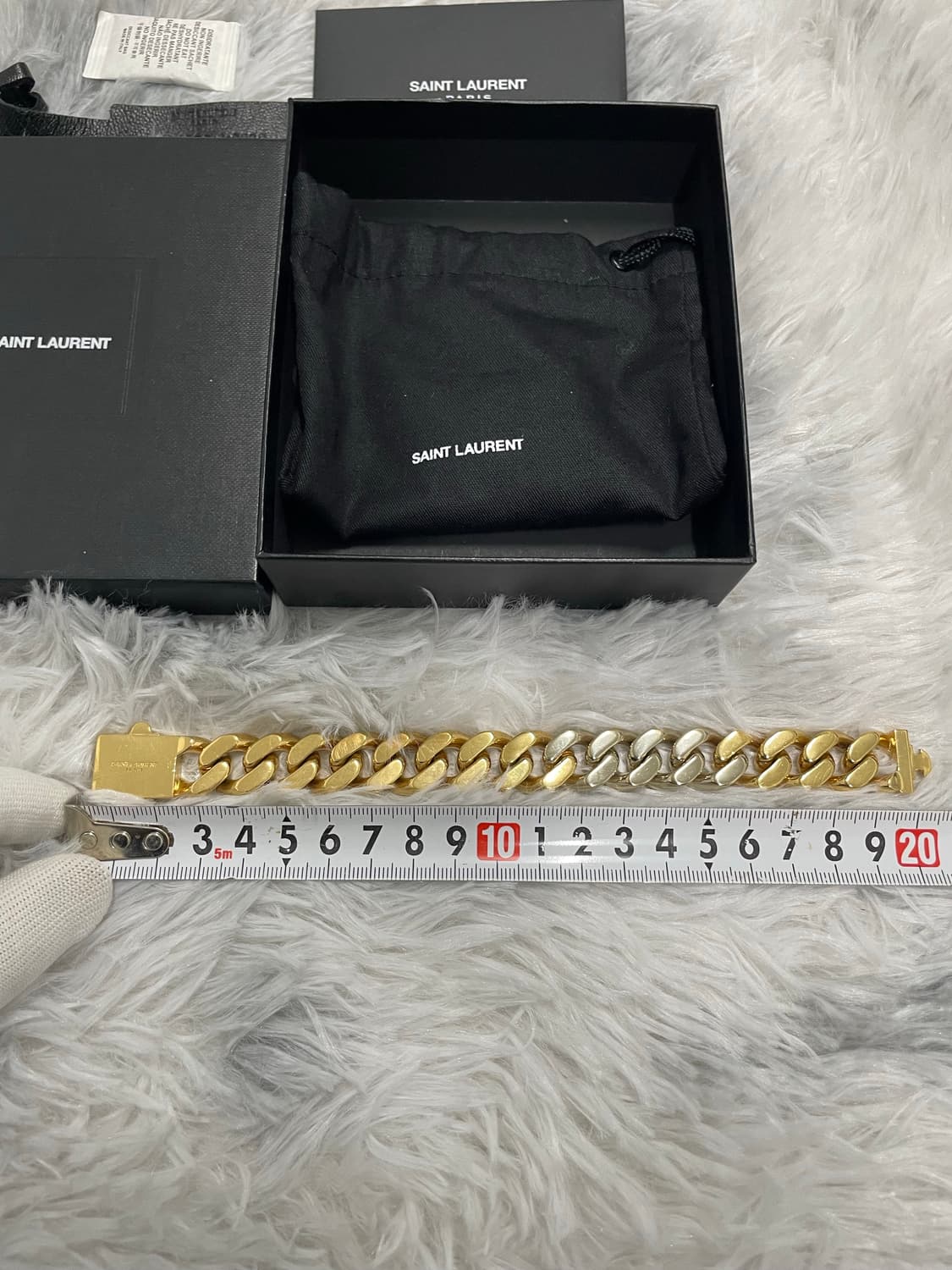 [풀구성] 입생로랑 투톤 금장 팔찌 [os] 상품이미지5