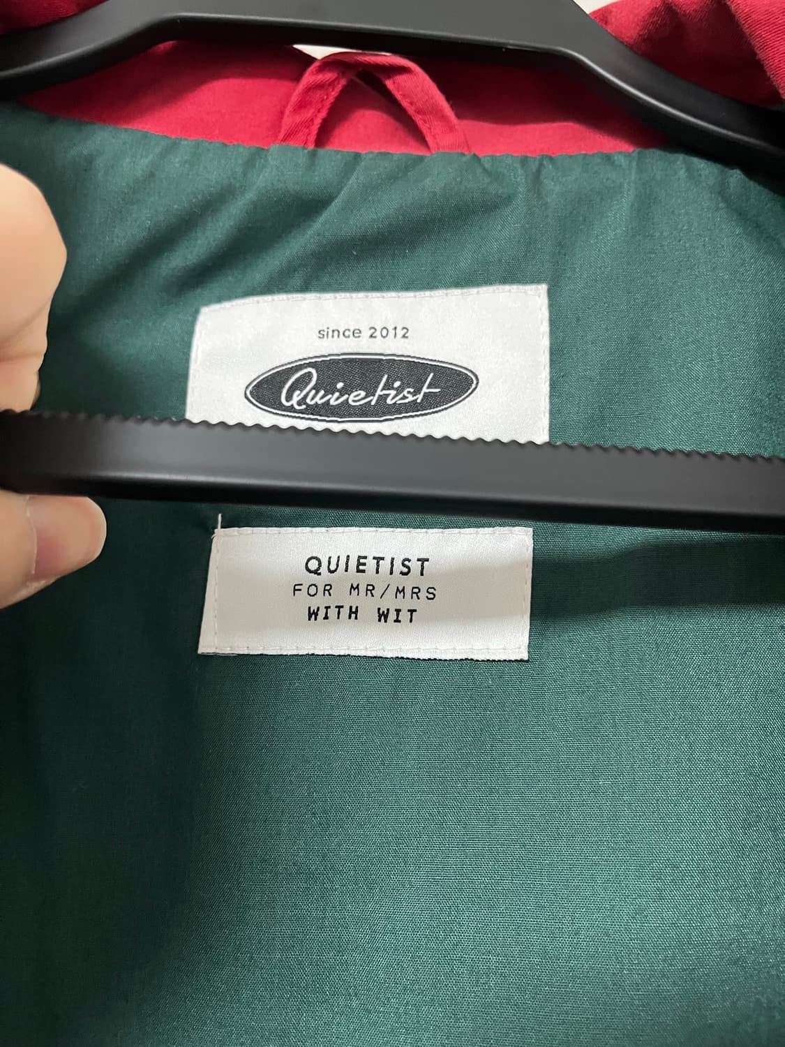 콰이어티스트(Quietist) 컬러블럭 레트로 스포츠 자켓 블루 L(10 상품이미지5