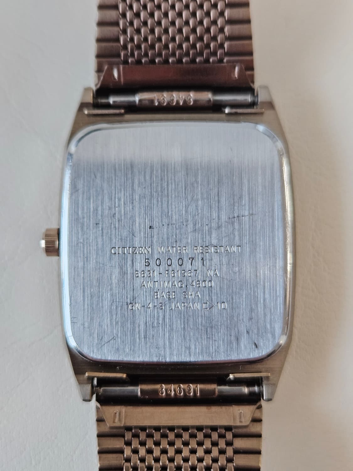 빈티지 시티즌 포르마 사각 메탈시계 상품이미지5