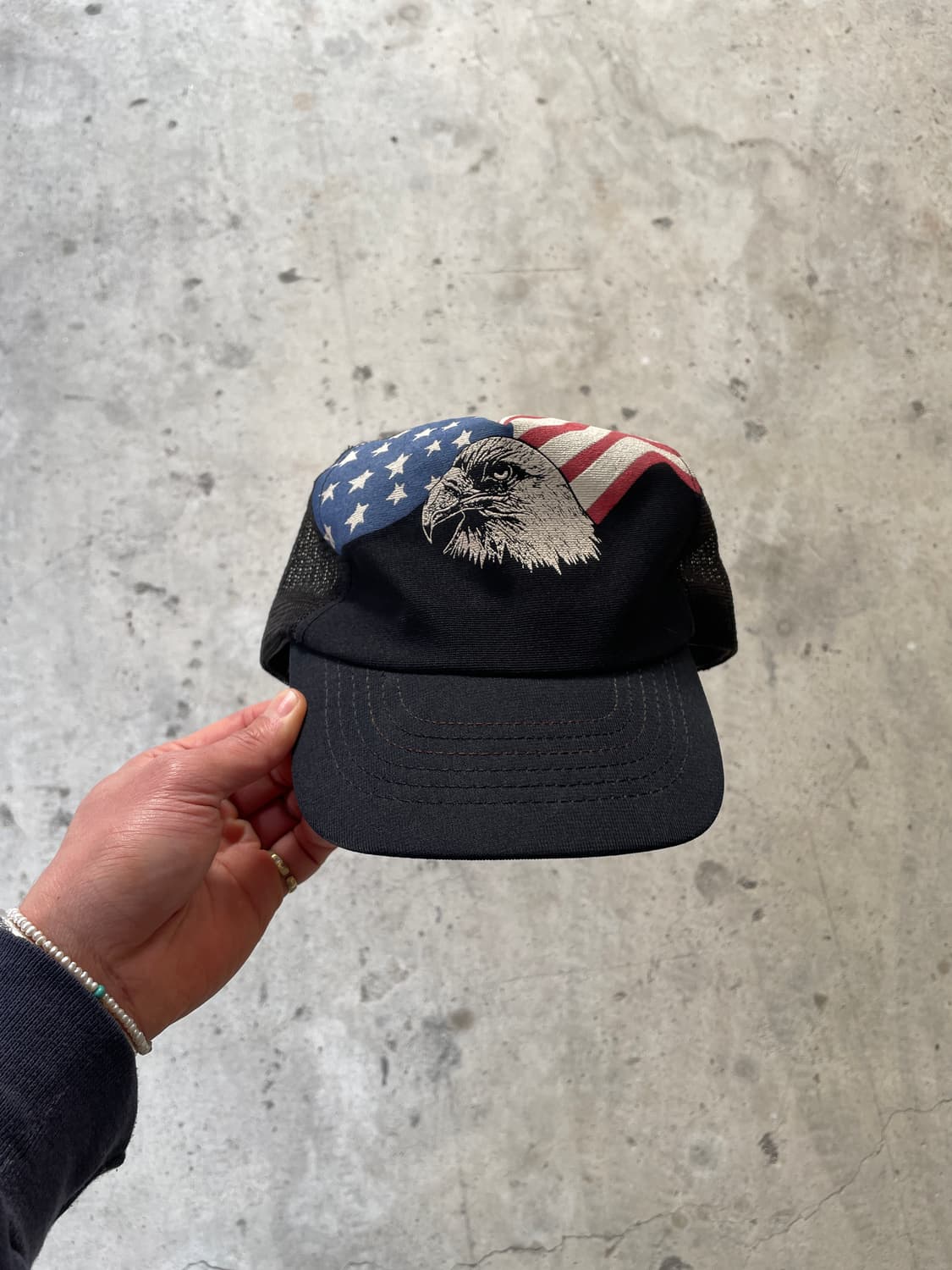 80s USA Flag Trucker Cap 상품이미지2