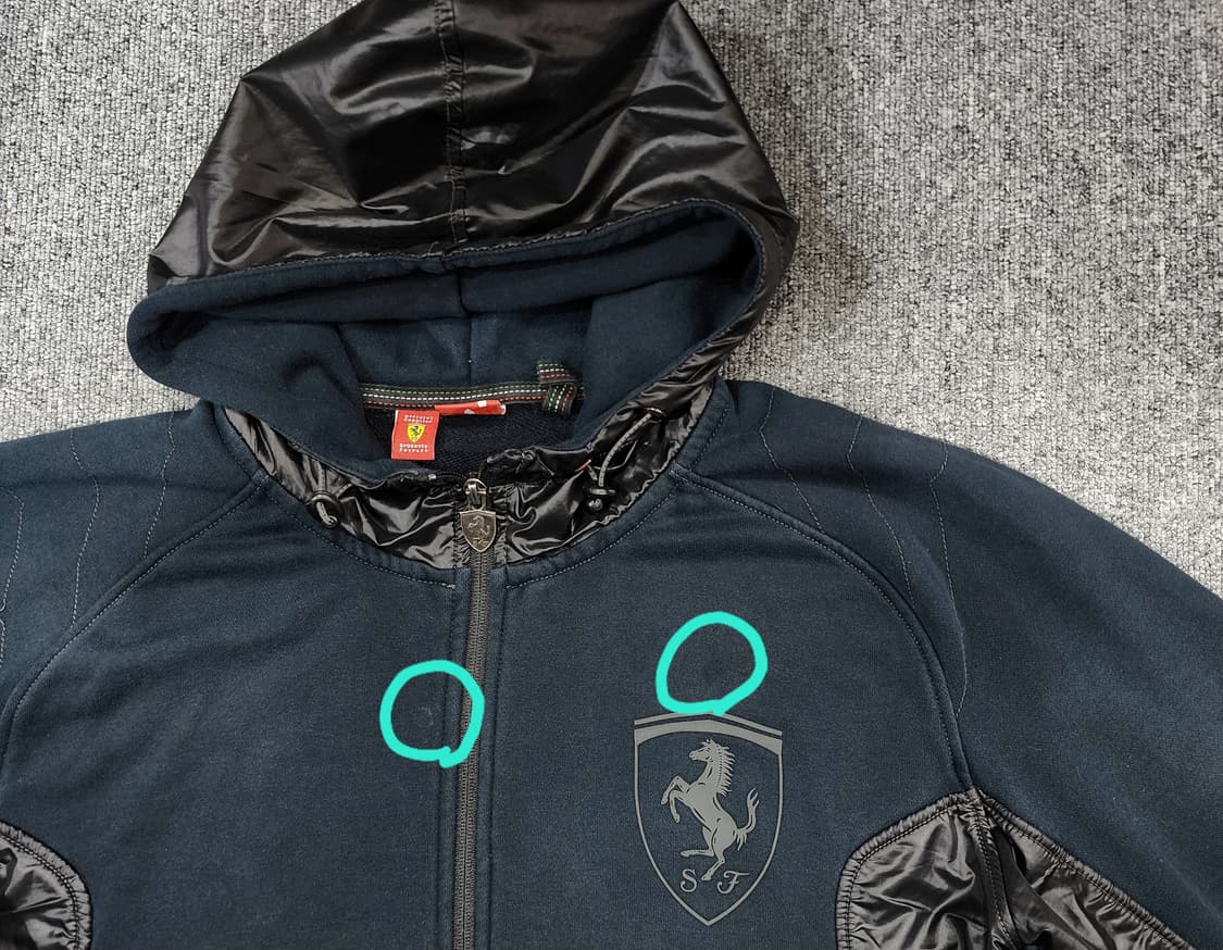 푸마 x 페라리 콜라보 협업 후드집업 XL 상품이미지5