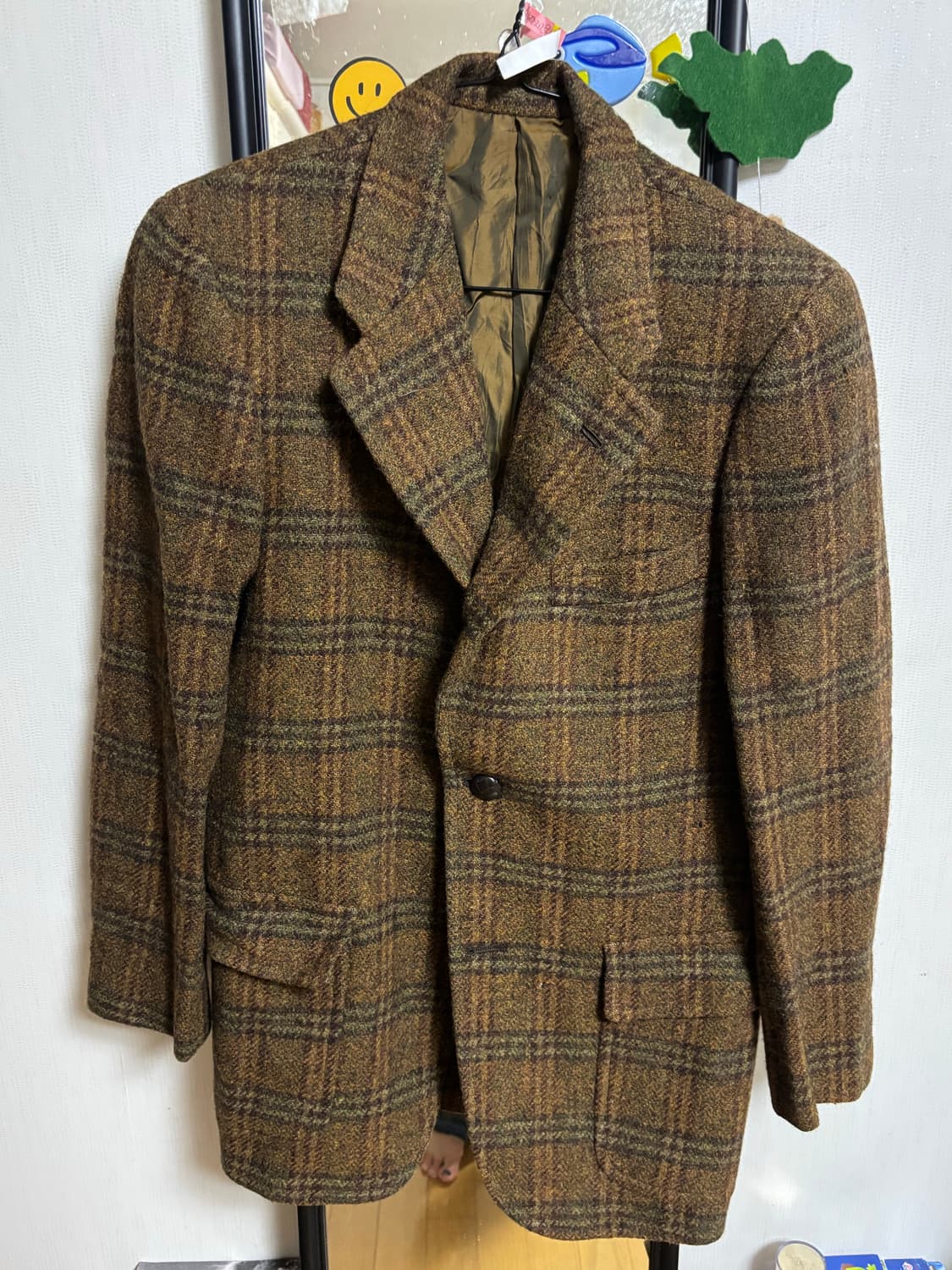 해리스 트위드 체크자켓 상품이미지1