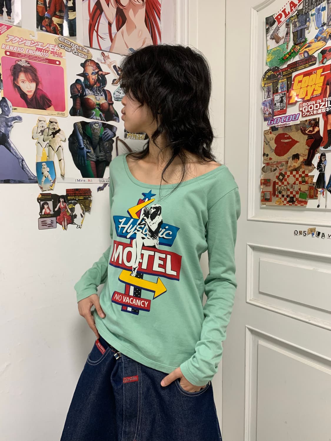 히스테릭 글래머 와이드넥 롱슬리브 상품이미지2