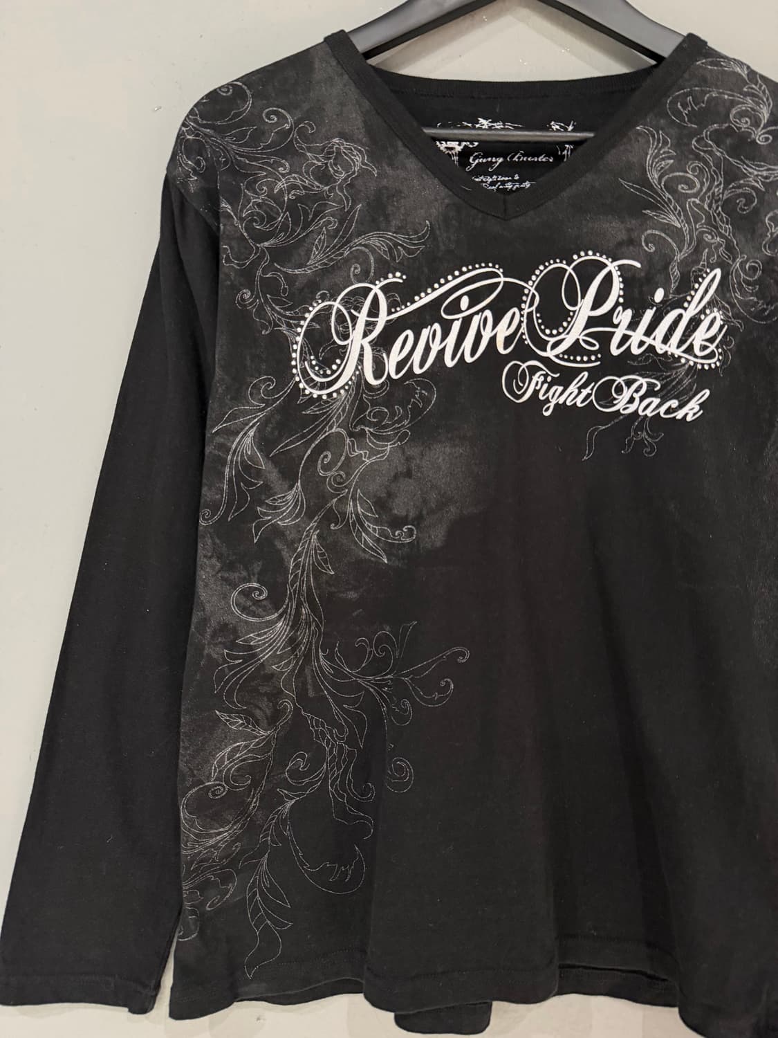 smoking skull printing long sleeve 상품이미지6
