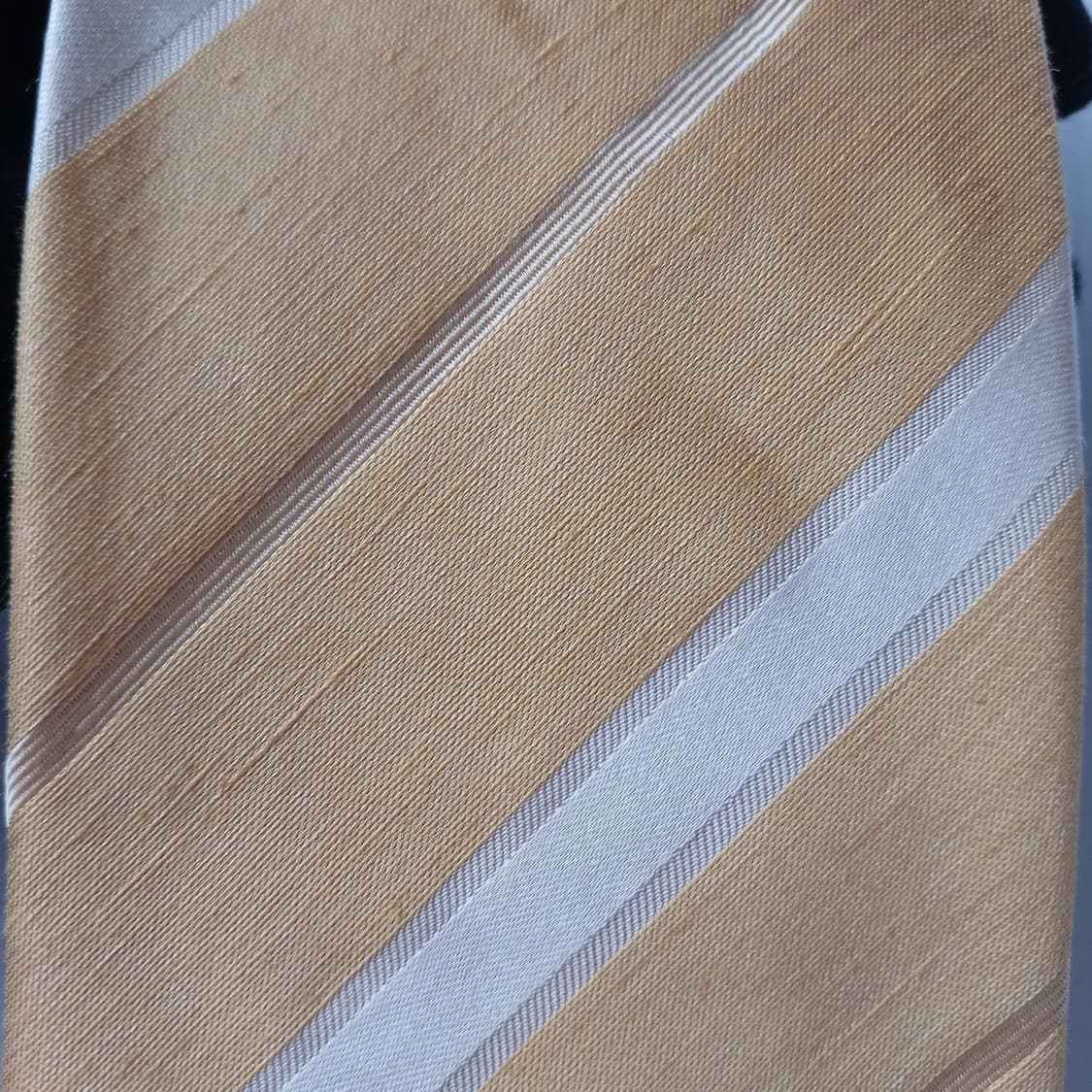 휴고보스 실크 옐로 스트라이프 넥타이 9.2cm A등급 A18806
 상품이미지6