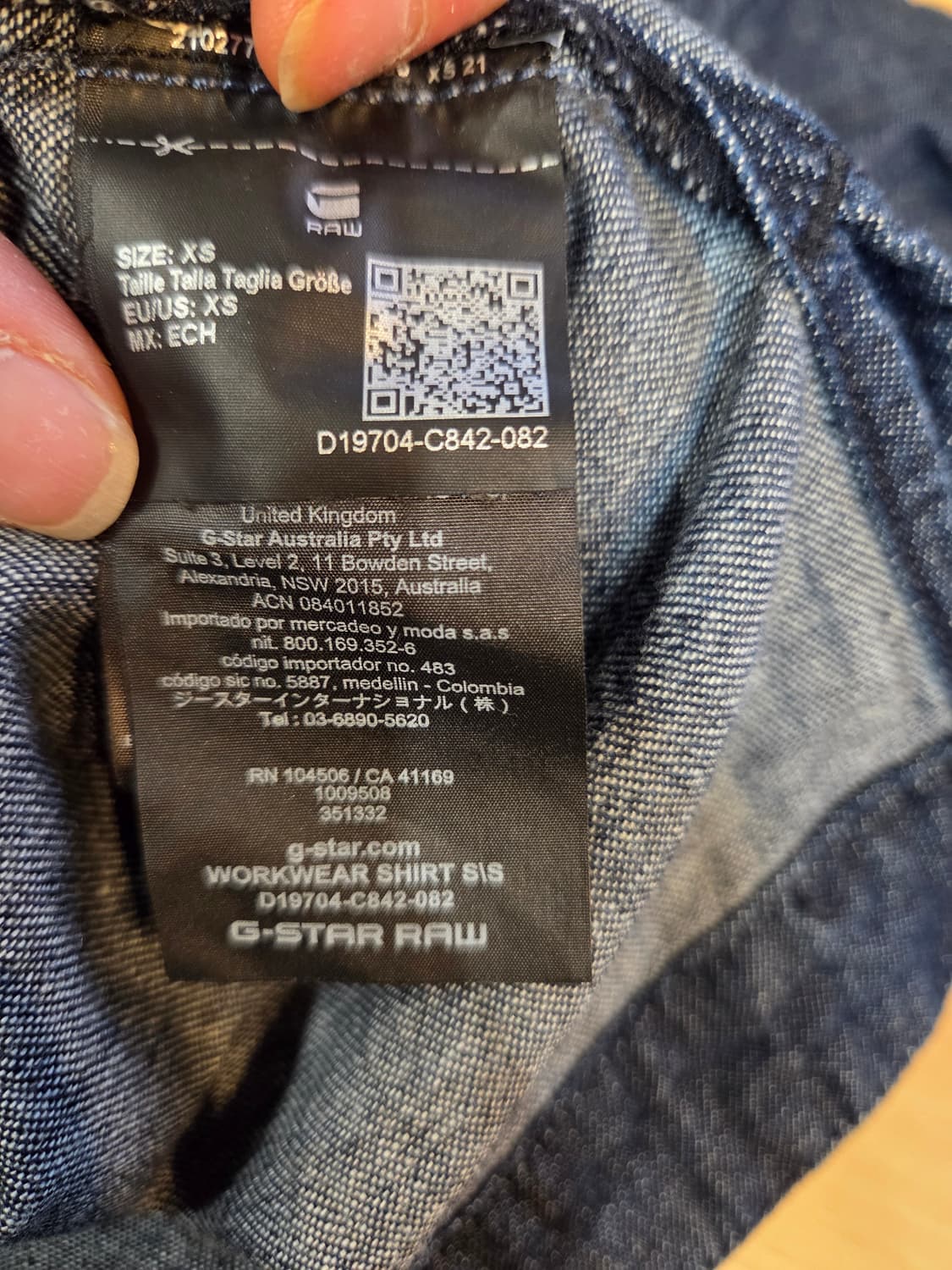 G-STAR RAW 데님 셔츠 블라우스(XS)디피용/택없음 상품이미지7