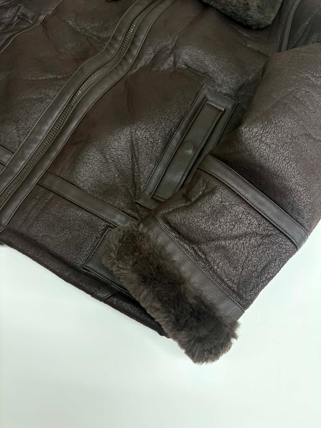 [L] 버커루 하이넥 빈티지 무스탕 자켓 상품이미지8