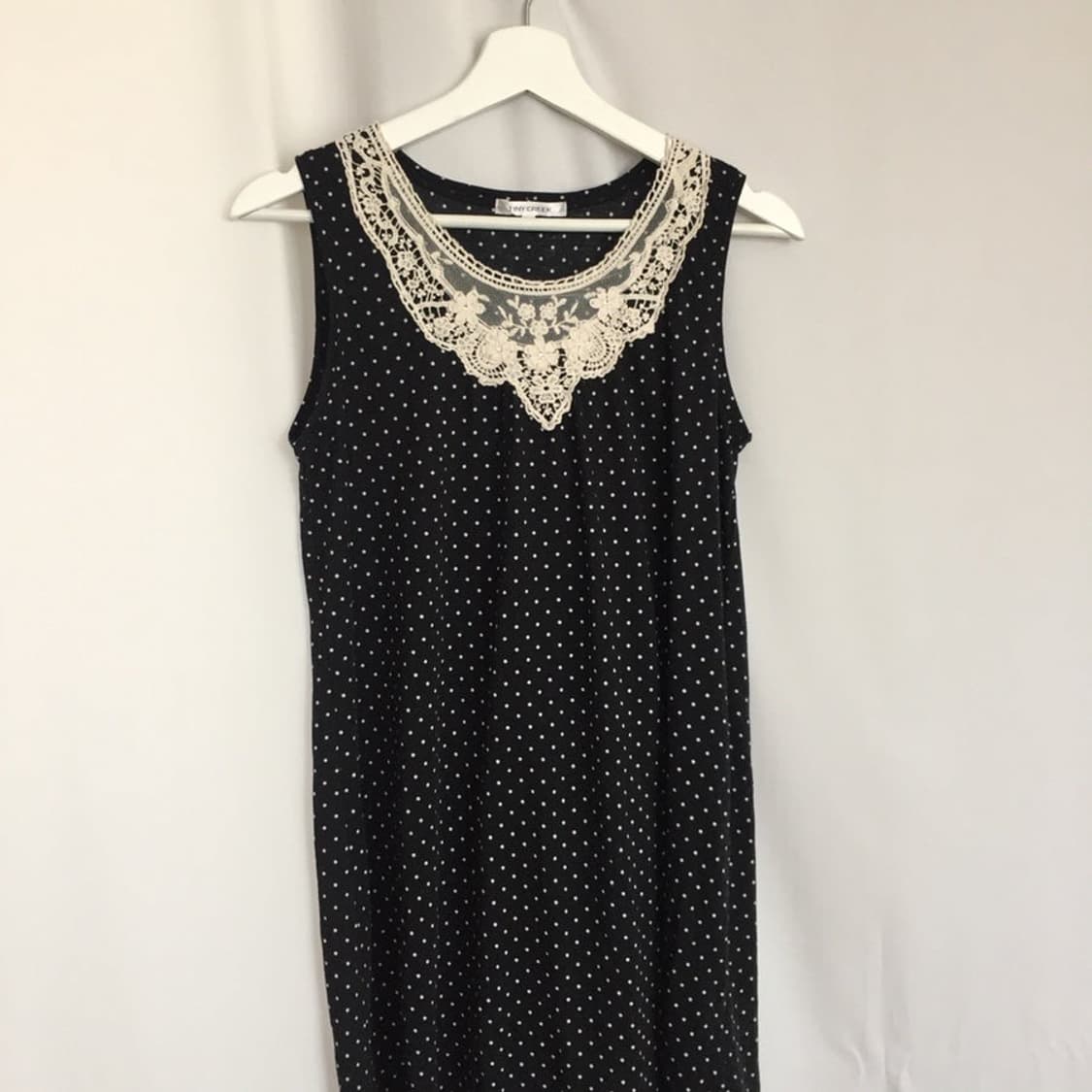 675. black lace petite dot dress 상품이미지3