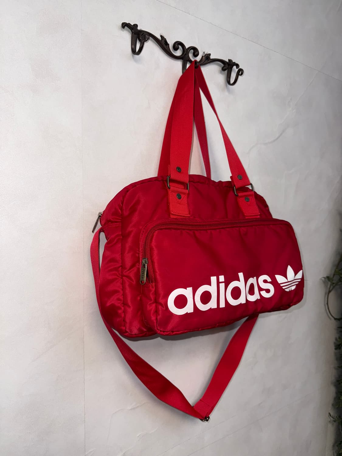Adidas red firebird logo two ways bag 상품이미지2
