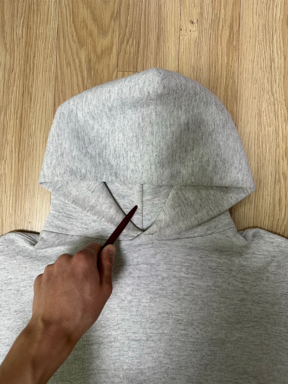 90s 빈티지 러셀 후드 밝은그레이 XL USA 상품이미지10