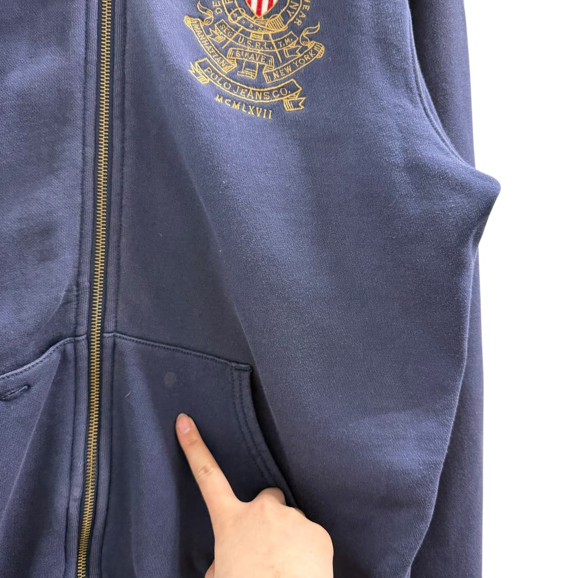 [L] 폴로진스 네이비 집업 상품이미지7