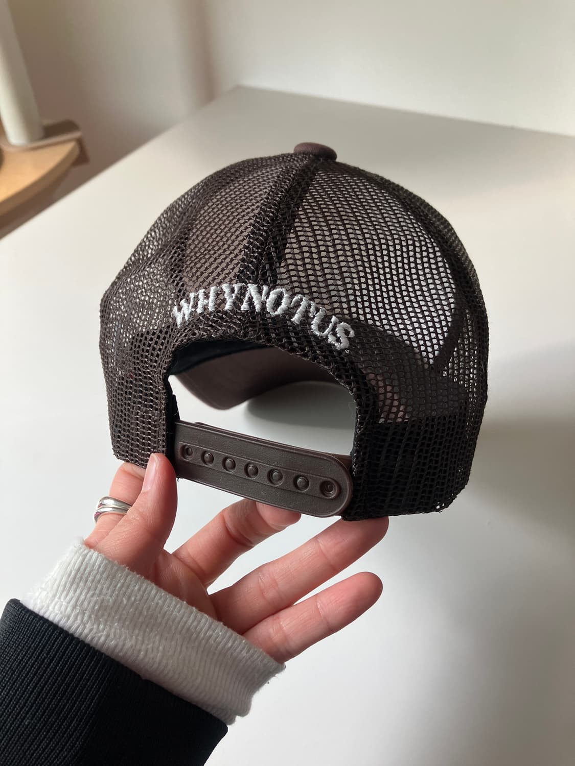 와이낫어스 매쉬 볼캡 브라운 상품이미지4