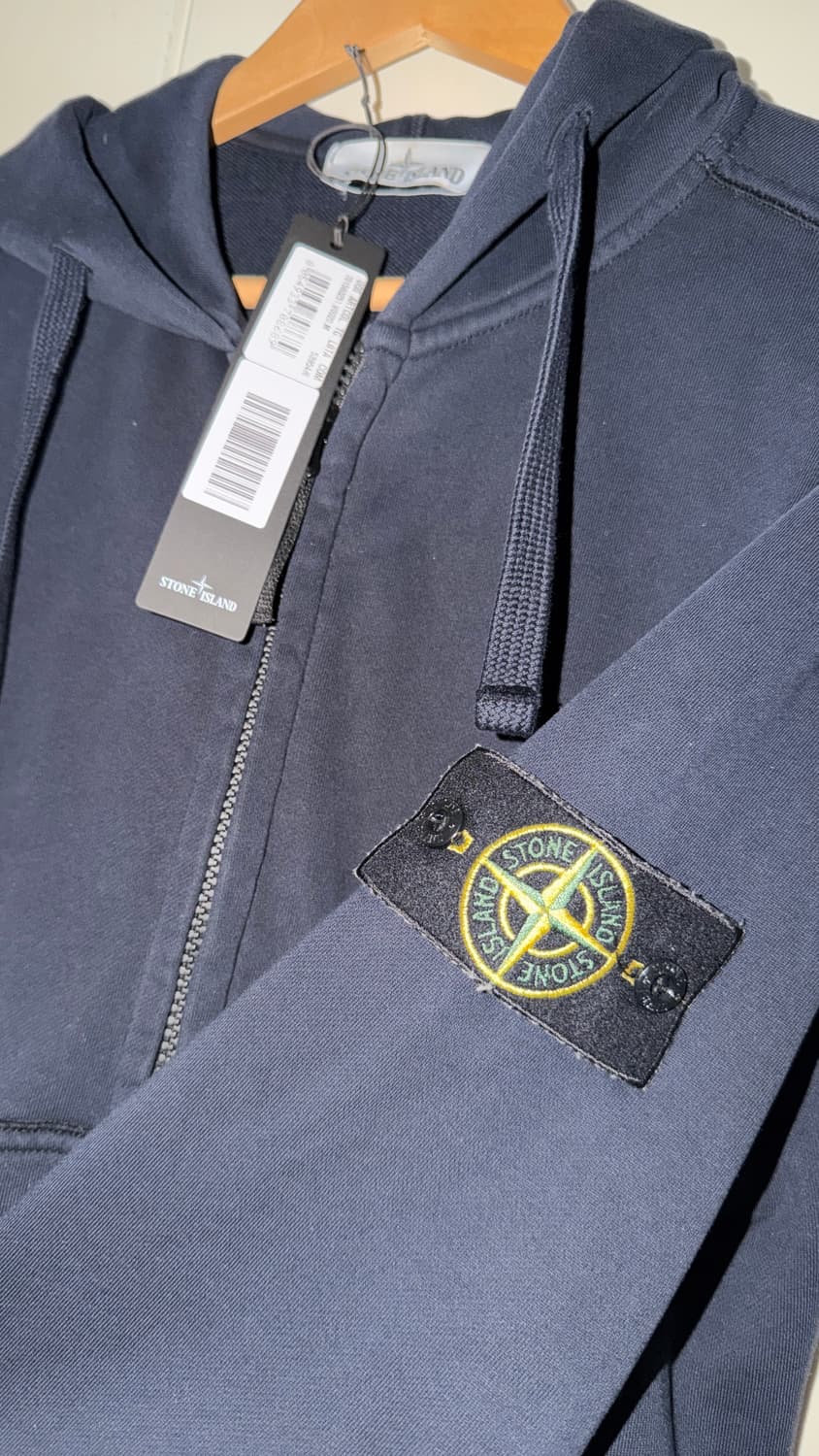 스톤아일랜드 와펜 후드집업 M네이비블루남색자켓섀도우프로젝트후드티블랙롱슬리 상품이미지4