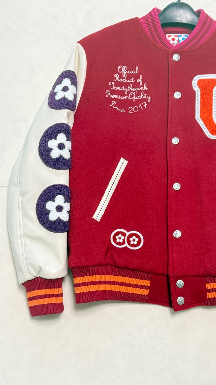 반디더핑크 브이텍 바시티 자켓 상품이미지3