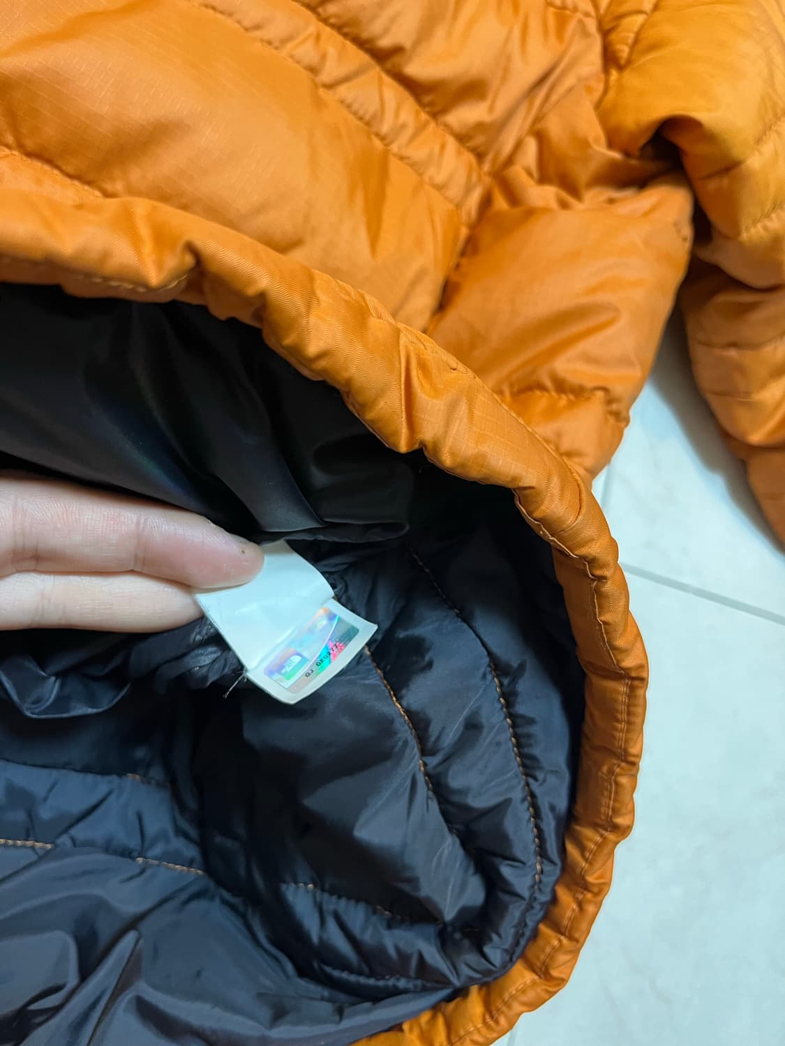 노스페이스 550 리버시블 패딩 딥 오렌지 xl 상품이미지6