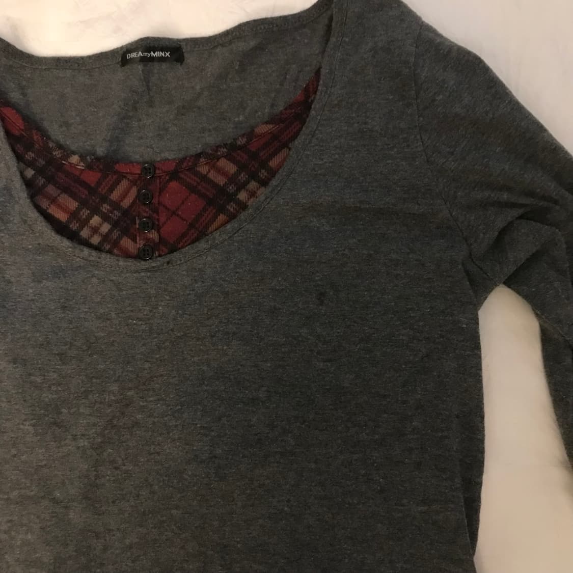 Drea my minx 모리걸 스쿨룩 긱시크 레이어드티 상품이미지3