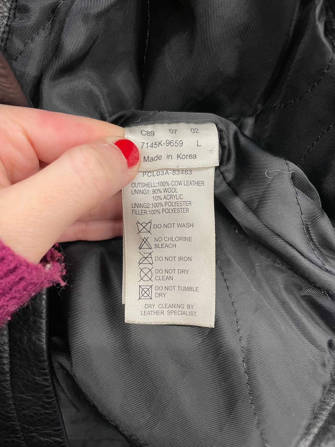 Levis 리바이스 소가죽 미니멀 레더 자켓 상품이미지8