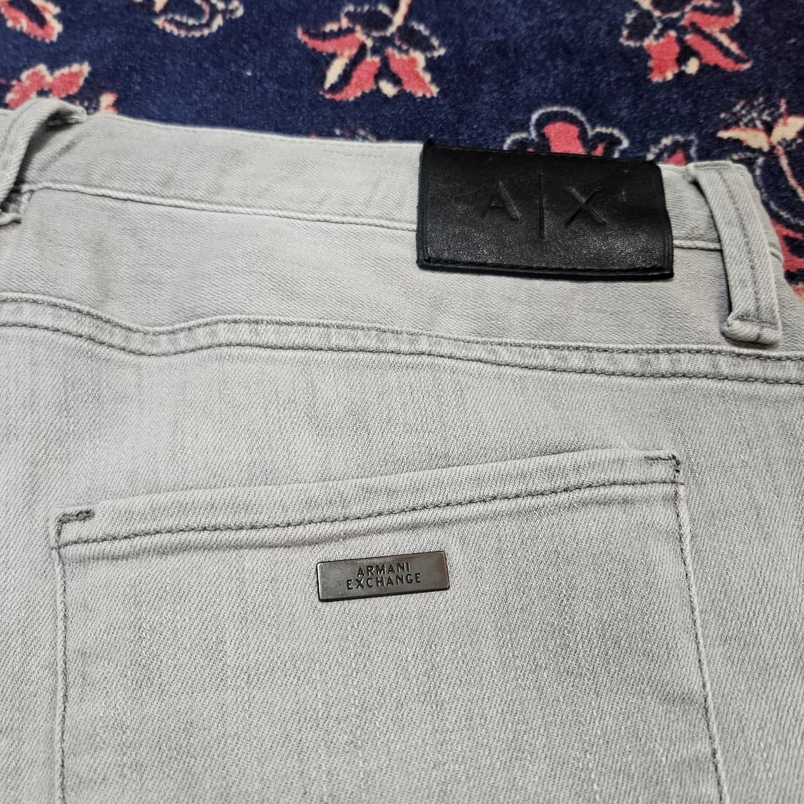 아르마니 익스체인지 라이트 그레이 데님 팬츠 상품이미지5