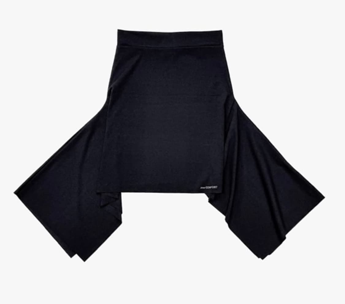 지초이 컴포트 25-003 플래어 스커트 블랙 상품이미지1