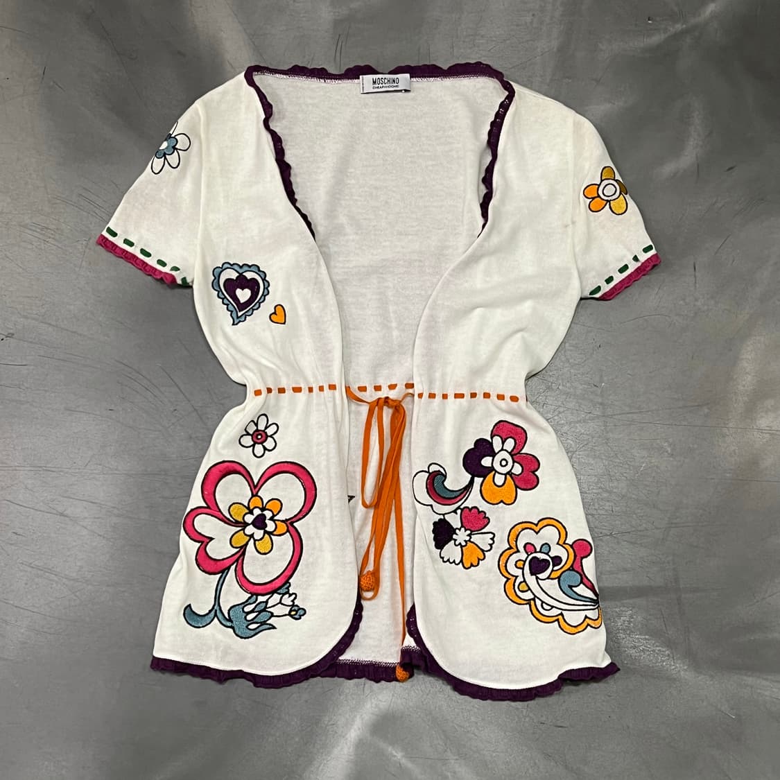  모스키노 자수 레이스 하프 가디건 y16328 상품이미지1