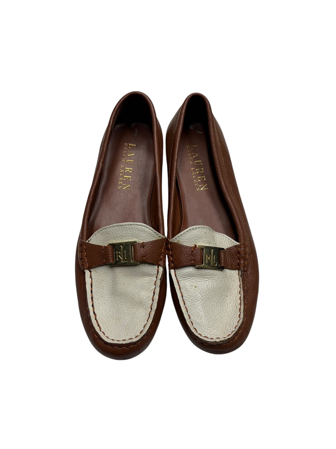 240) Ralph Lauren 투톤 레더 드라이빙 로퍼 상품이미지2