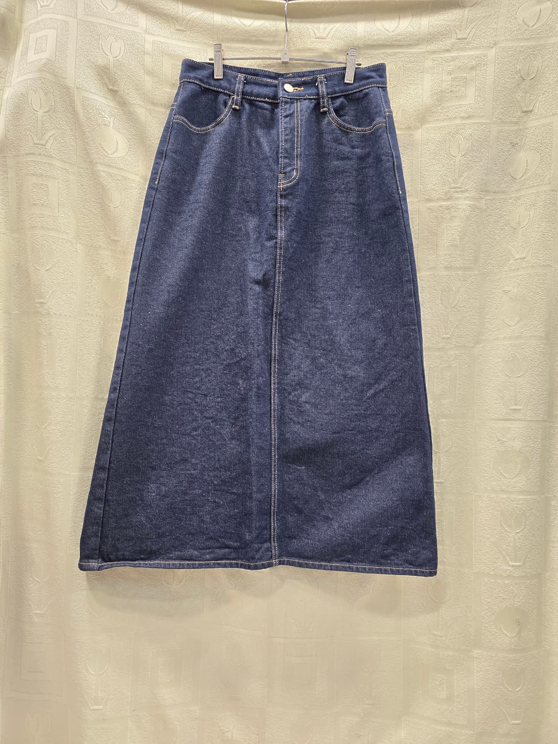 쓰리쿼터 Three Quarter 데님 롱 스커트 26~27 상품이미지1